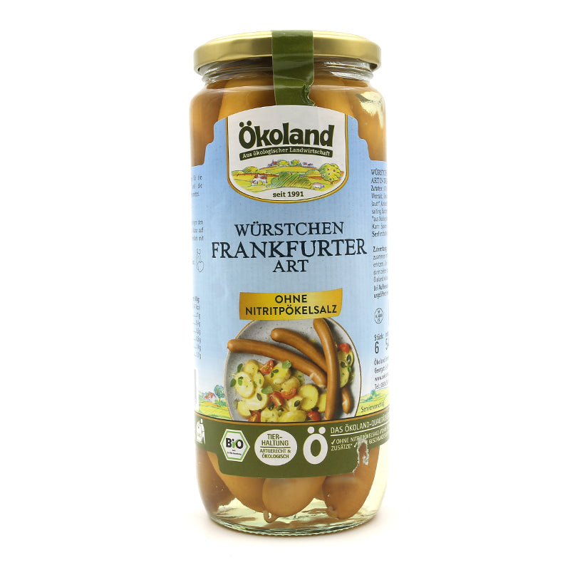 Frankfurtské párky v skle bio 540g Ökoland