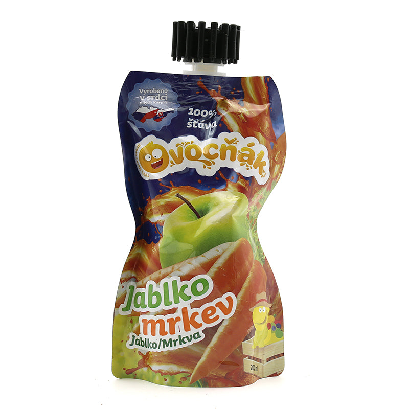 Ovocná šťava jablko, mrkva 200ml Ovocňák