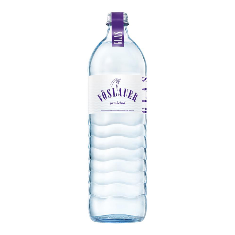 Perlivá voda 1l sklo Vöslauer