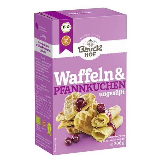 Bezlepková zmes na wafle a palacinky bio 200g Bauckhof