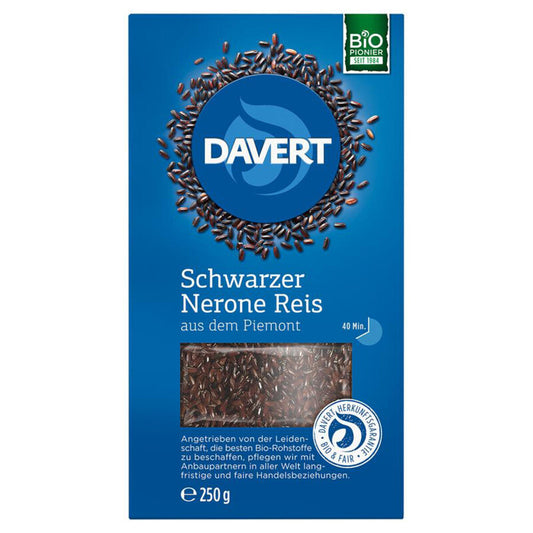 Čierna bio ryža Nerone 250g Davert