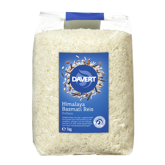 Himalájska ryža Basmati biela bio 1kg Davert