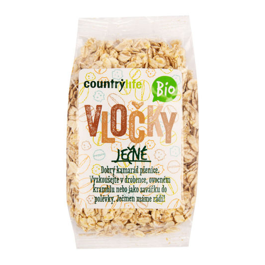 Jačmenné vločky bio 250g Country Life
