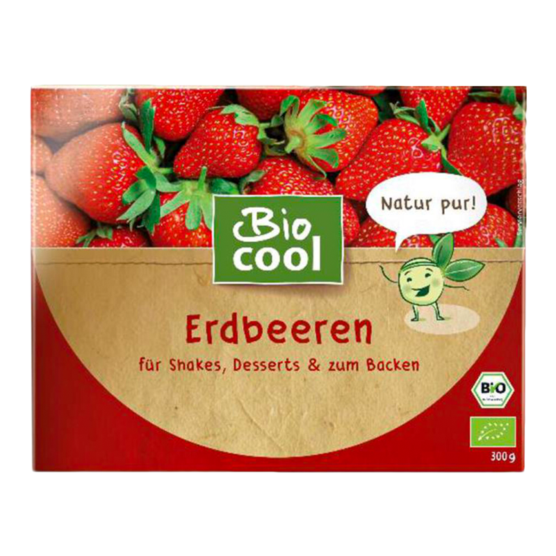 Jahody mrazené bio 300g BioCool