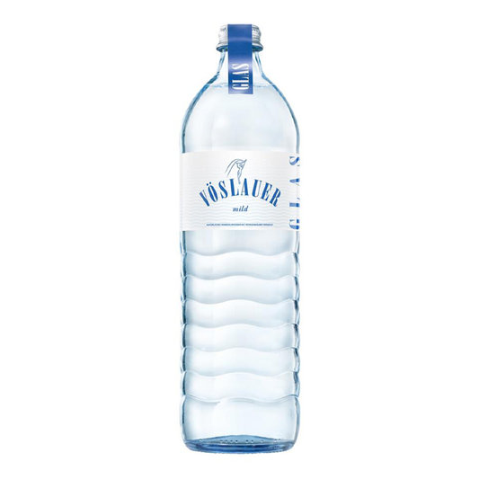 Jemne perlivá voda 1l sklo Vöslauer