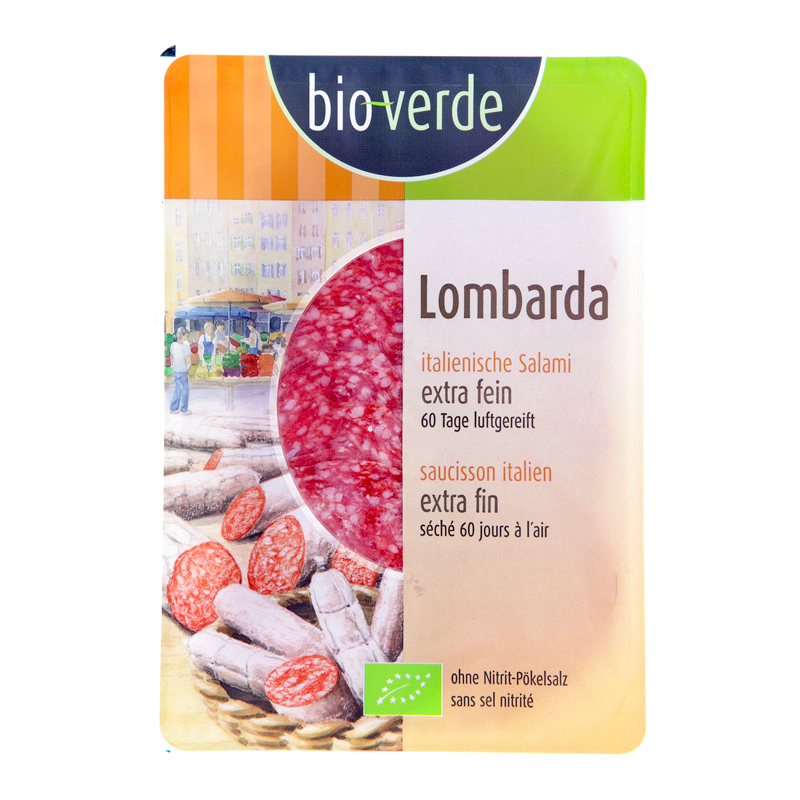 Lombarda saláma plátky bio 80g Bioverde