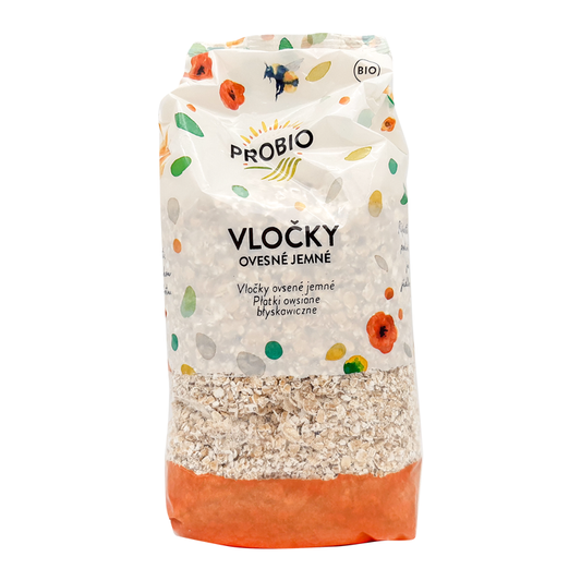 Ovsené vločky jemné bio 500g Bioharmonie