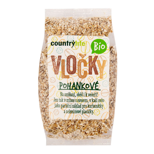 Pohánkové vločky bio 250g Country Life