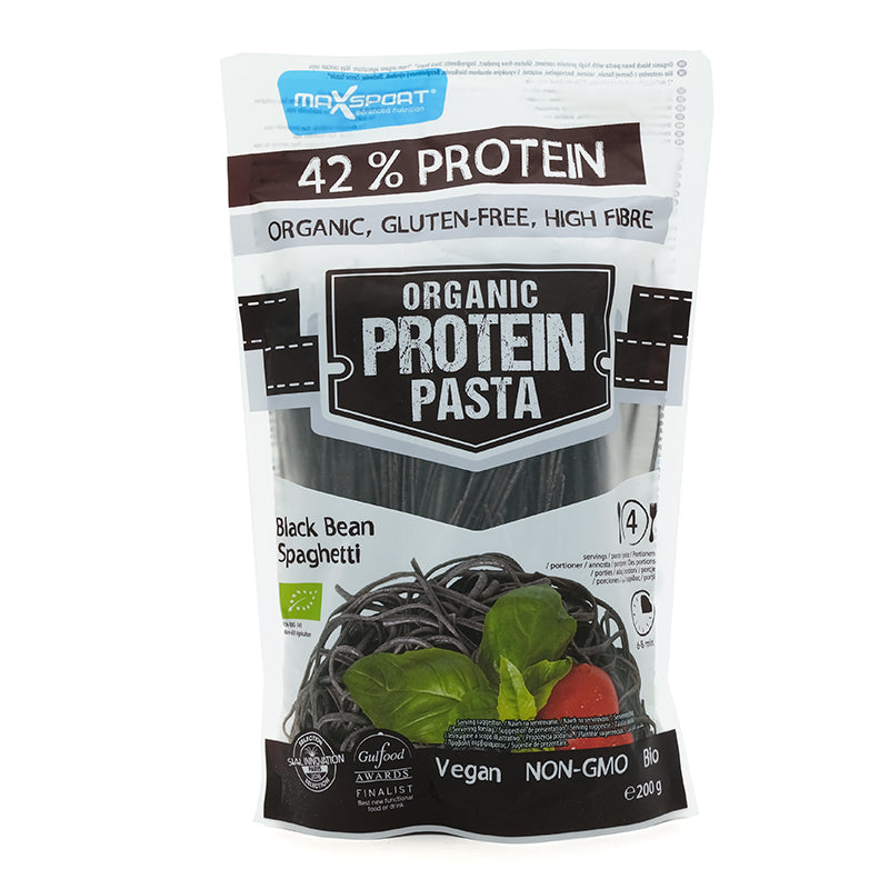 Proteinové cestoviny z čiernej fazule bio 200g Maxsport