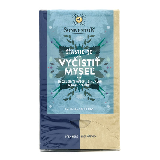 Šťastie je vyčistiť myseľ, čaj porciovaný bio 30,6g Sonnentor