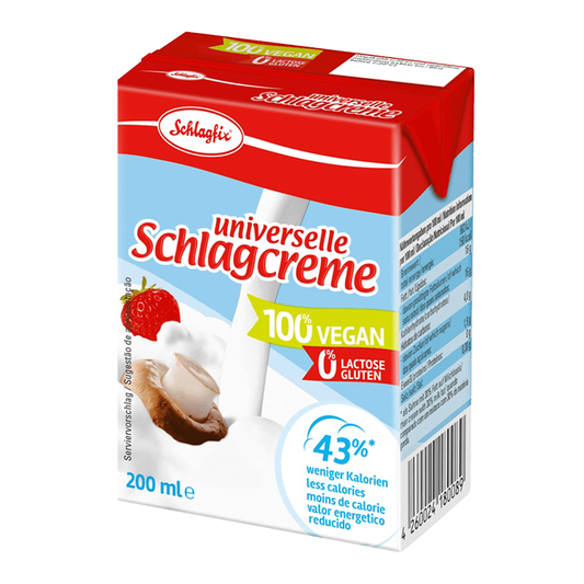 Vegánska alternatíva smotany na šľahanie nesladená 200ml Schlagfix