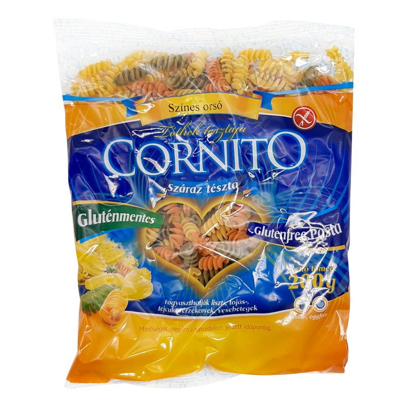 Cestoviny farebné špirály 200g Cornito